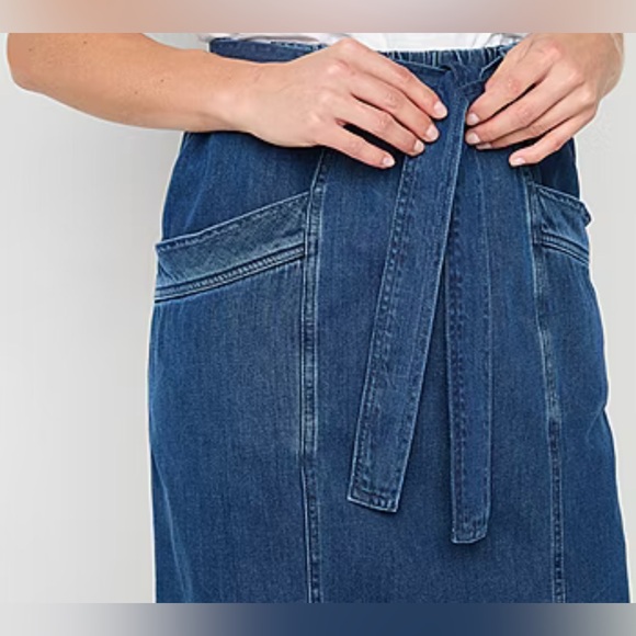 St. John's Bay Womens High Rise Midi Denim Skirt - Picture 5 of 7